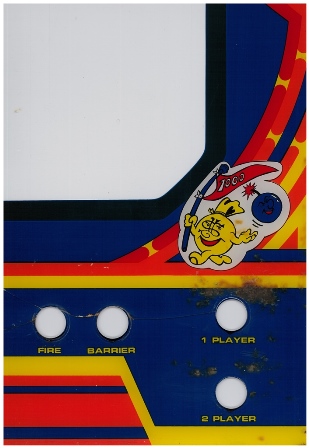 Tehkan Phoenix monitor glass scan - bottom right